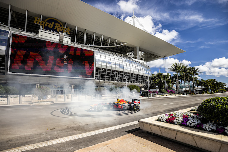 Red Bull Racing sorgte beim Hard Rock Stadion bereits für Action, das Rennwochenende in Miami verspricht auch viel Spannung