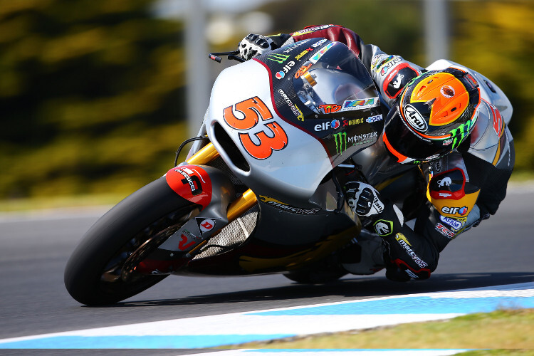 Moto2-Titelanwärter Esteve Rabat testete auf Phillip Island die neuen Dunlop-Reifen