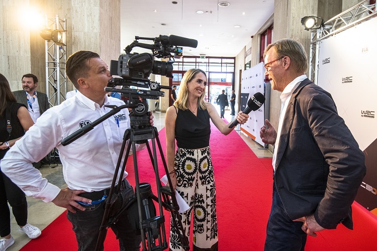Ari Vatanen im TV-Interview in Portugal