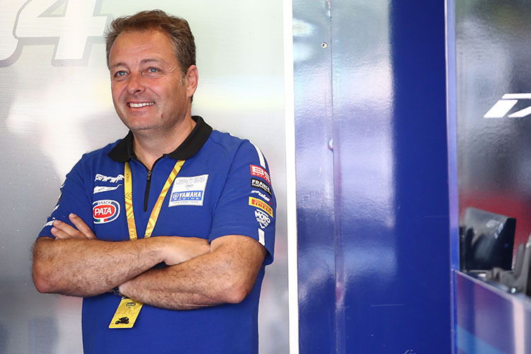 2023: Emilio Alzamora als Manager von Baldassarri in der Superbike-WM.