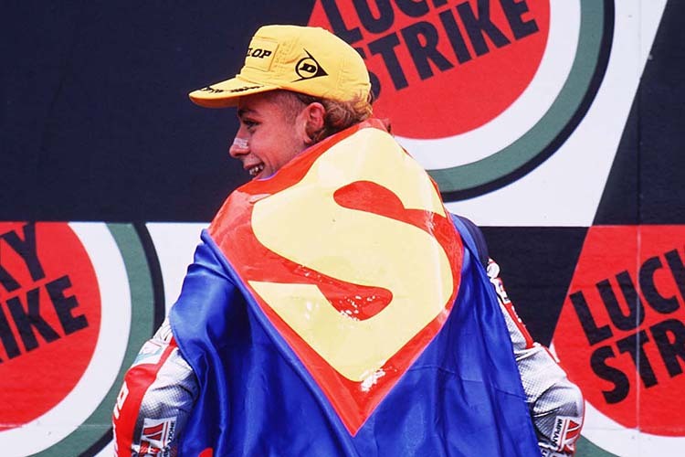 Valentino Rossi als Superman