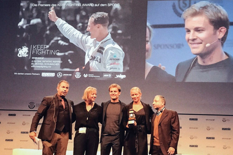 Nico Rosberg bei der Verleihung des «Keep Fighting Award» 