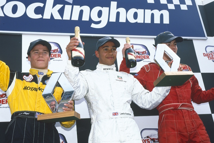 Lewis Hamilton: Die Champagner-Flaschen waren 2003 ein wenig kleiner