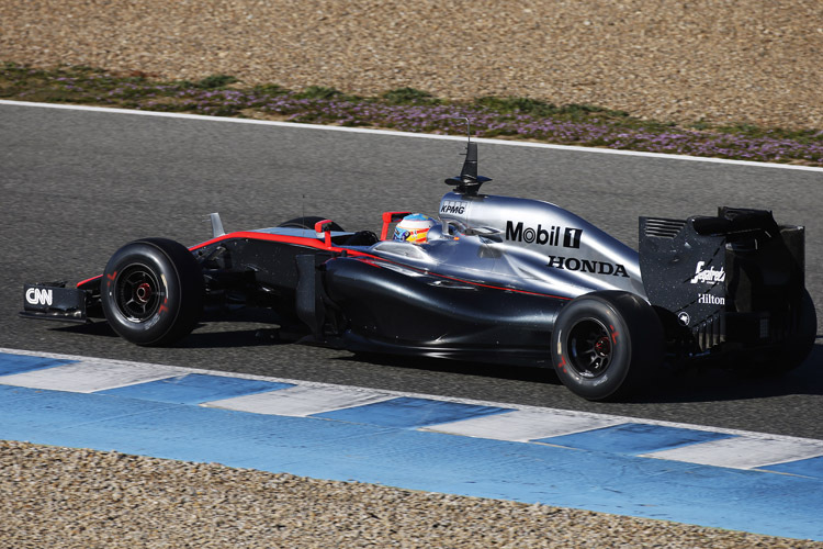 Fernando Alonso schaffte im McLaren MP4-30 nur sechs Runden