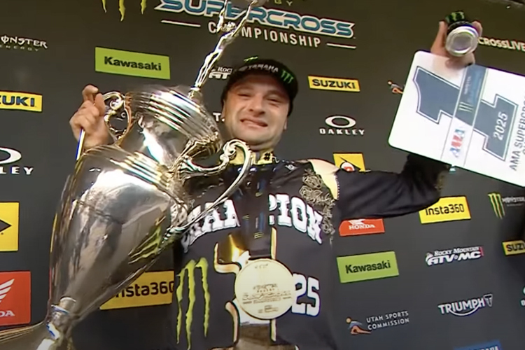 Cooper Webb wurde in Salt Lake City zum dritten Mal Supercross-Champion