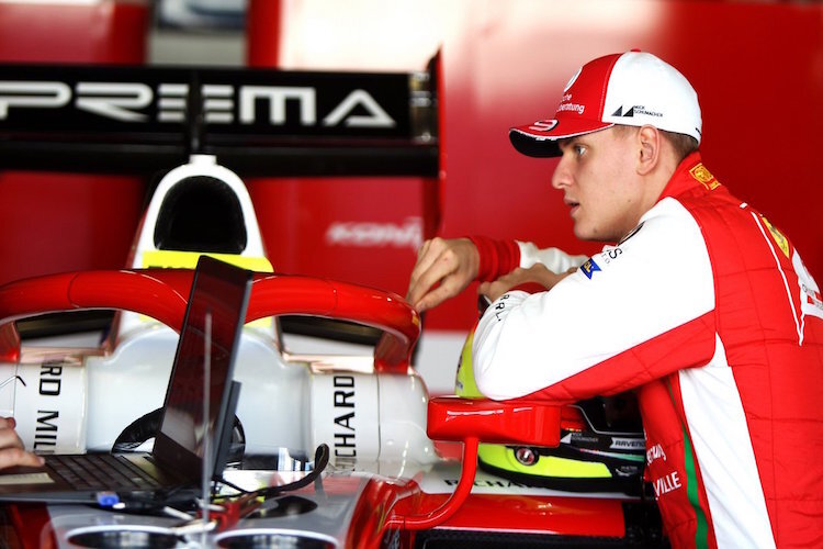 Mick Schumacher bei den Formel-2-Testfahrten mit Prema