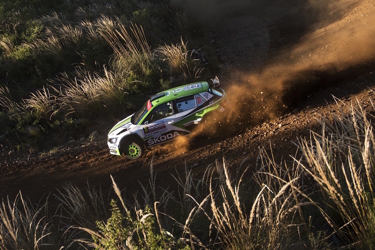 Pontus Tidemand führte erneut die WRC2-Wertung an