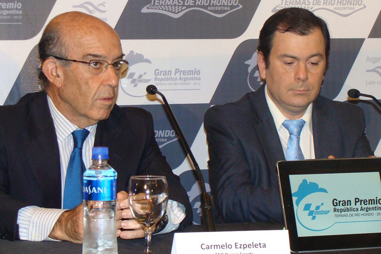 Carmelo Ezpeleta (li.) und Gouverneur Gerardo Zamora