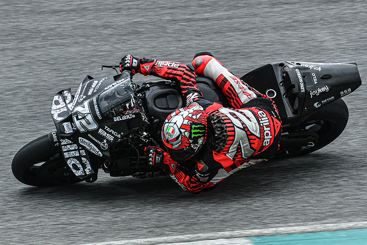 Marco Bezzecchi auf der Aprilia RS-GP25