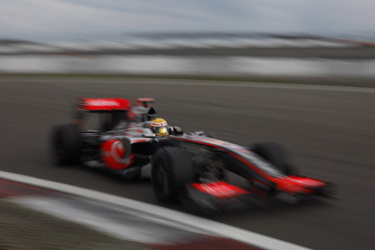 Überraschend vorn beim 2. Training: Lewis Hamilton im McLaren
