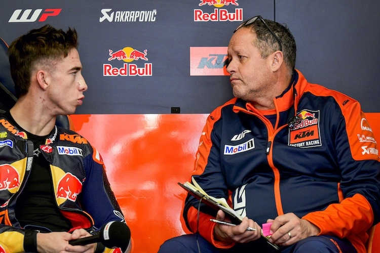 Paul Trevathan mit KTM-Ass Pedro Acosta