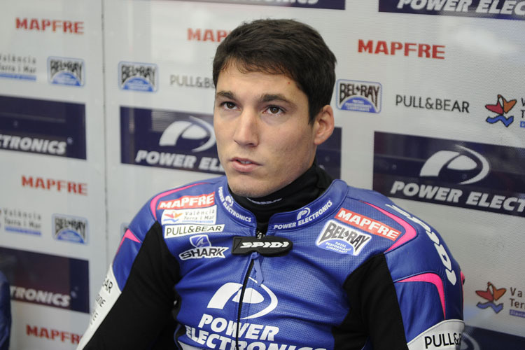 Aleix Espargaró testete in Barcelona eine Neckbrace für die MotoGP