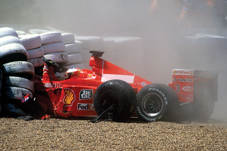 Michael Schumacher in Silverstone 1999