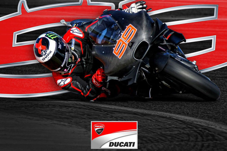Jorge Lorenzo wird sich am Freitag im Ducati-Look präsentieren