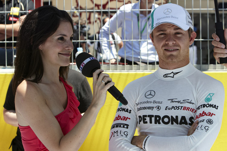 Nico Rosberg vor dem Start in Valencia