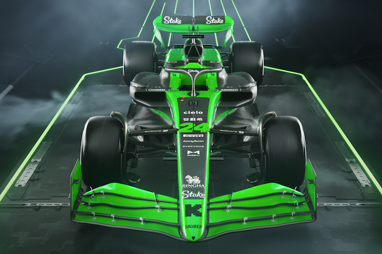 Der neue von Sauber gebaute Formel-1-Rennwagen