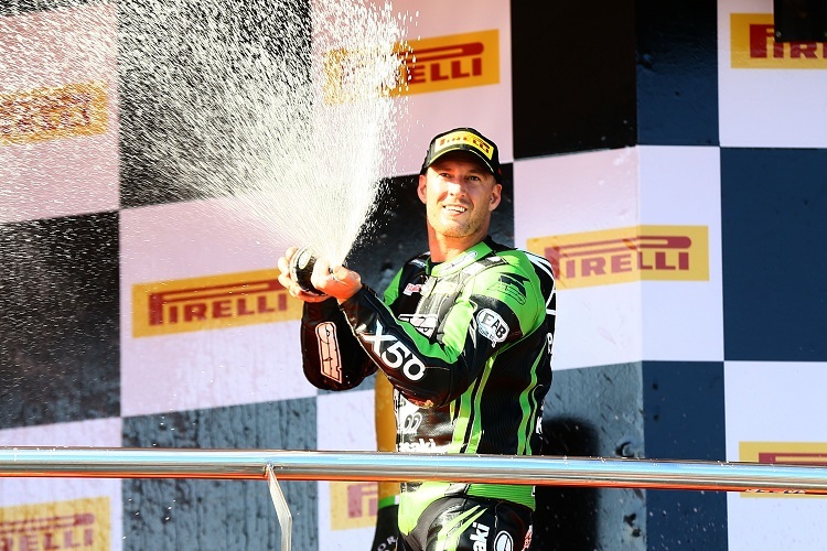 In Jerez konnte er mit dem dritten Platz für Kawasaki überzeugen