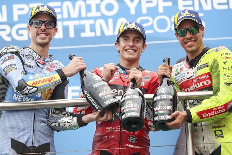 Die Top-3: Marc Marquez, Alex Marquez und Franco Morbidelli