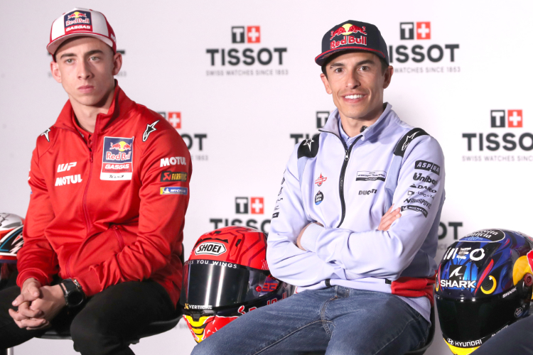 Herausragende Rennfahrer: Pedro Acosta (li.) und Marc Marquez