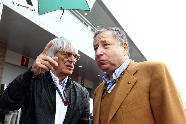 Ecclestone mit FIA-Präsident Jean Todt