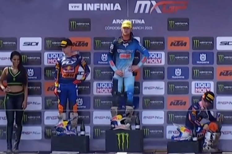 MX2 Podium in Argentinien