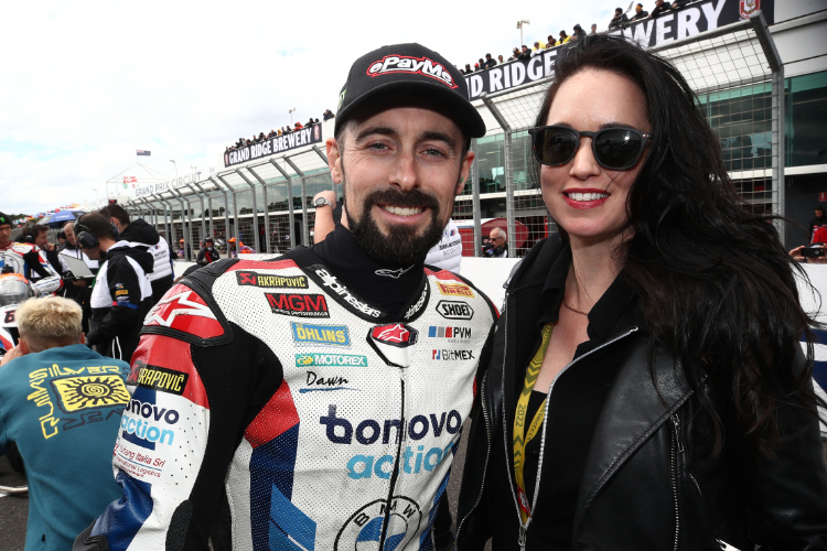 Eugene Laverty mit seiner Frau Pippa