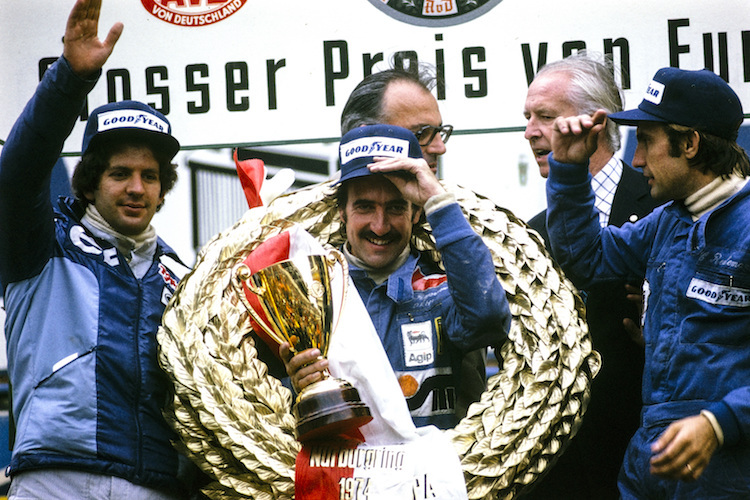 Sieg beim Grossen Preis von Deutschland 1974 auf dem Nürburgring