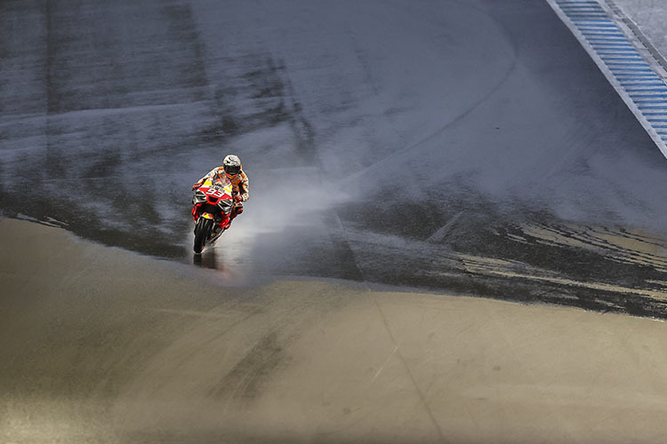 Die nasse Piste kam Marc Márquez entgegen: Erster Podestplatz beim 14. Grand Prix 2023