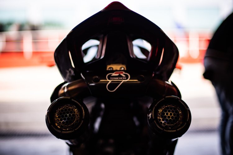 Termignoni ist an der Ducati V4R von Motocorsa montiert