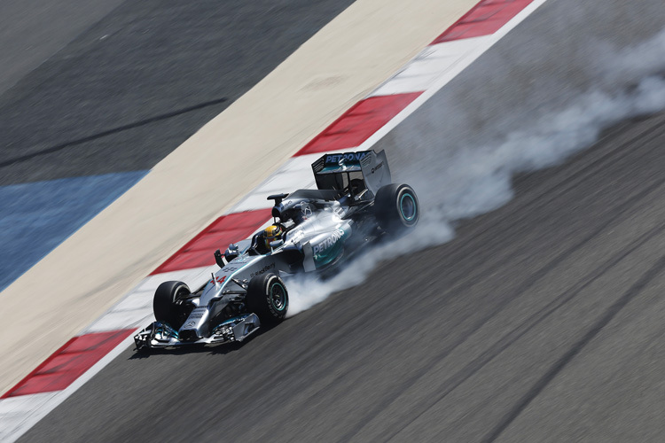 Lewis Hamilton liess es tüchtig rauchen: Eindrucksvolle Bestzeit