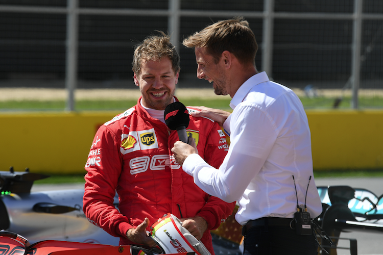 Sebastian Vettel und Jenson Button