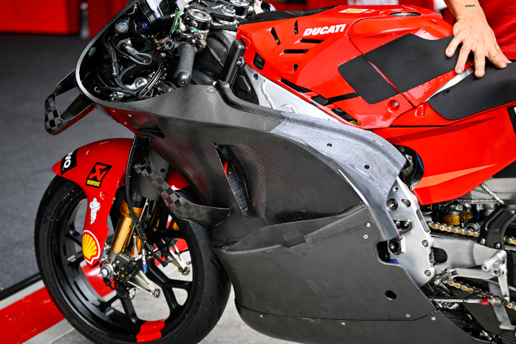 Die neueste Version der Ducati-Seitenverkleidung