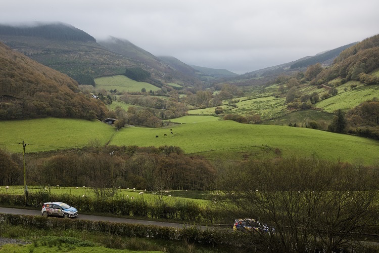 Rallye Wales mit dem typisch britischen Wetter