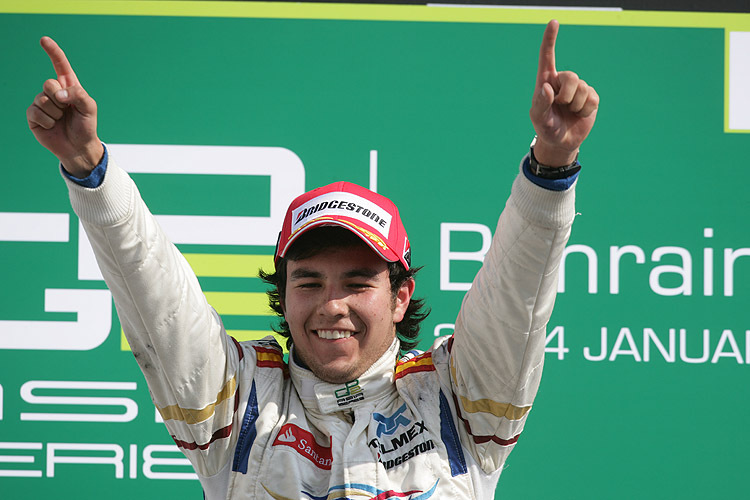 Sergio Perez gewann das Sprintrennen der GP2 Asia in Bahrain