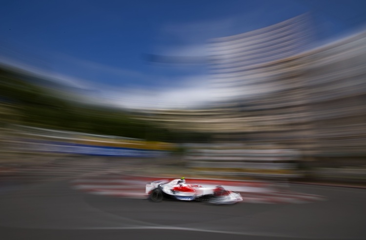 Wie im Zeitraffer: Formel-1-Fahren in Monaco.