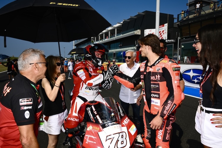 Nicolo Bulega wünschte den Fahrern viel Erfolg