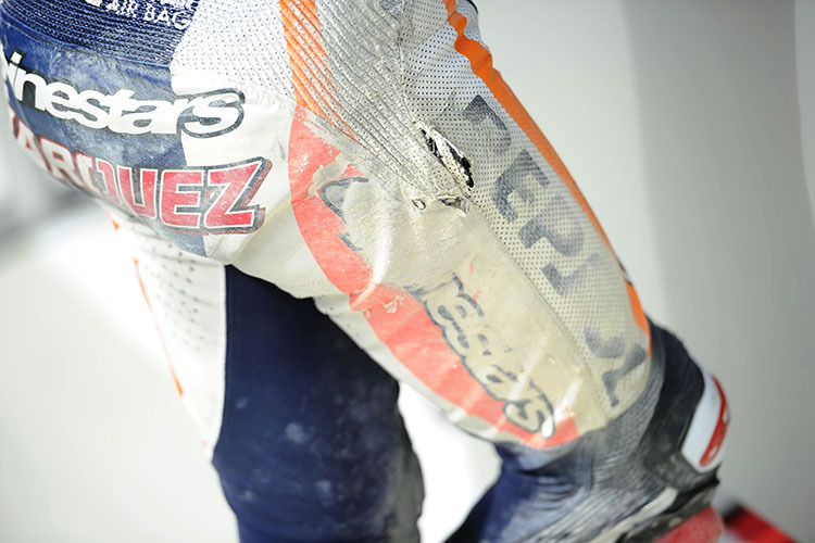 2015 kam Honda-Star Marc Márquez 13 Mal zu Sturz