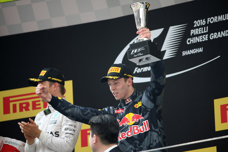 Die Fans wählten Daniil Kvyat für seinen China-GP-Auftritt zum Fahrer des Tages 