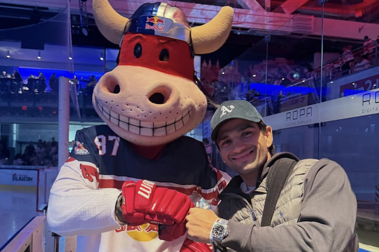 Jorge Martin besuchte ein Heimspiel des EC Red Bull Salzburg
