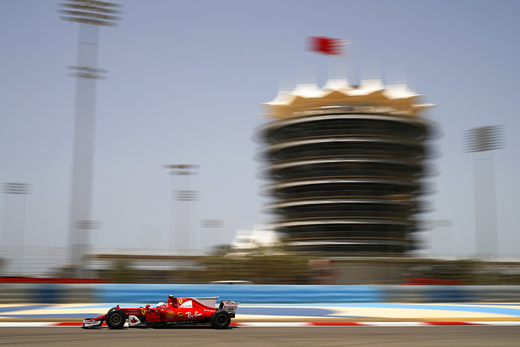 Sebastian Vettel in Bahrain 2017