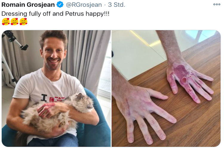 Romain Grosjeans Nachricht