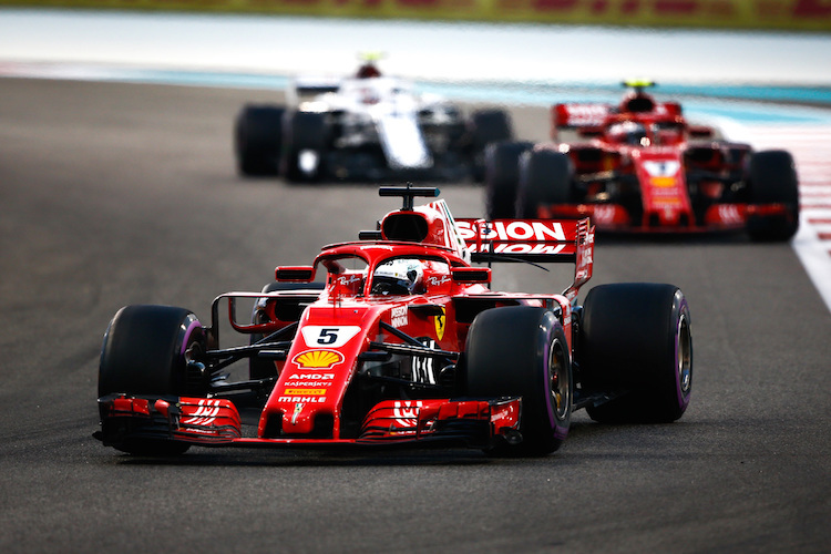 Sebastian Vettel hatte Kimi Räikkönen weitgehend im Griff