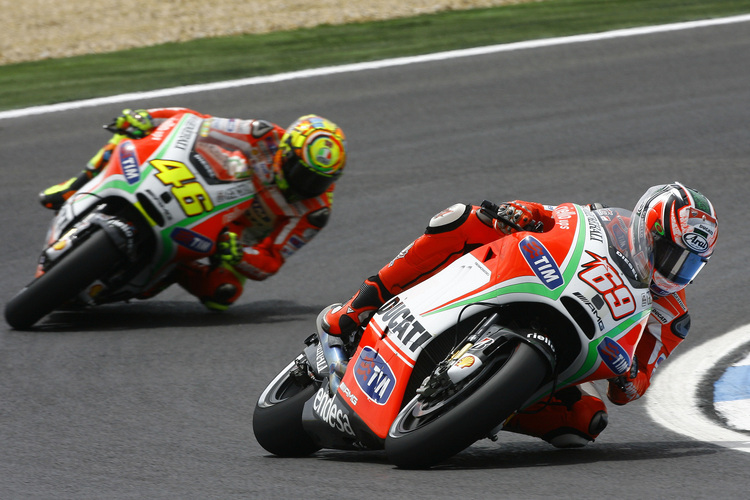 Gehen 2013 getrennte Wege: Rossi und Hayden