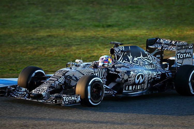 Daniel Ricciardo im Tarnfarben-Auto
