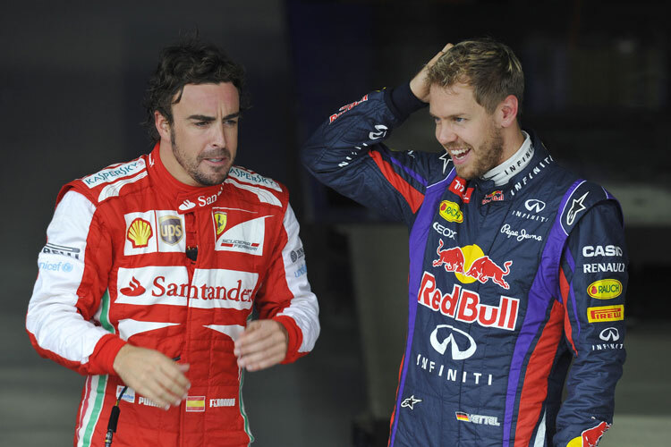 Fernando Alonso ist weltweit bekannter als Sebastian Vettel
