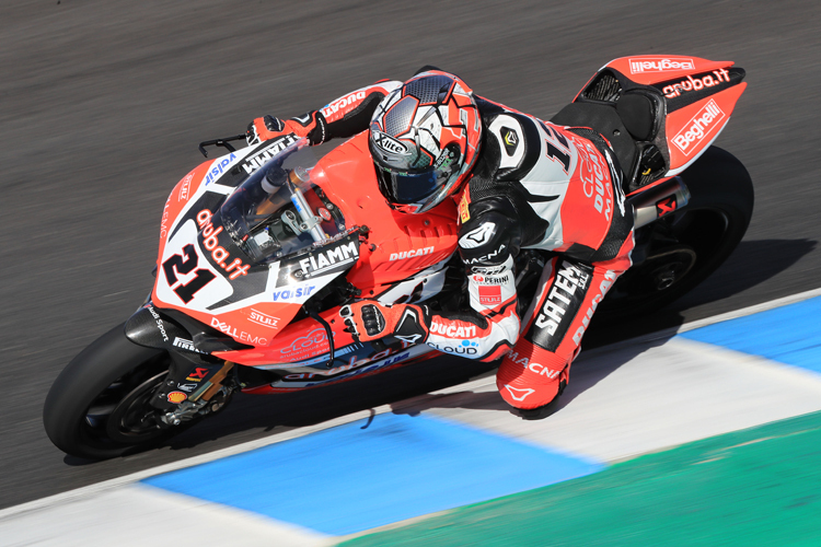 Michael Rinaldi bei den Superbike-Tests in Jerez im November