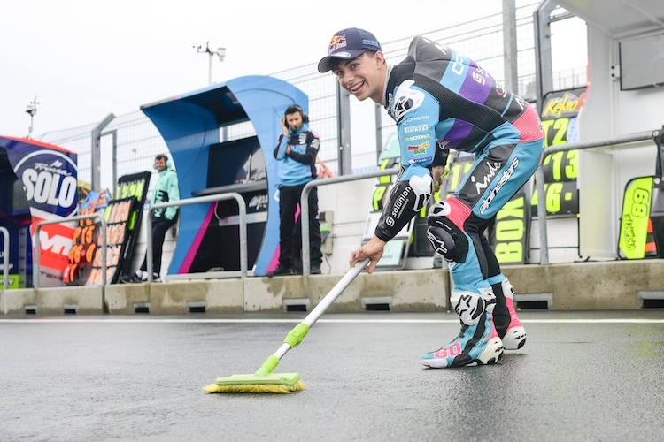 Beschäftigt sich noch mit der Moto2-Basisarbeit: Moto3-Weltmeister David Alonso