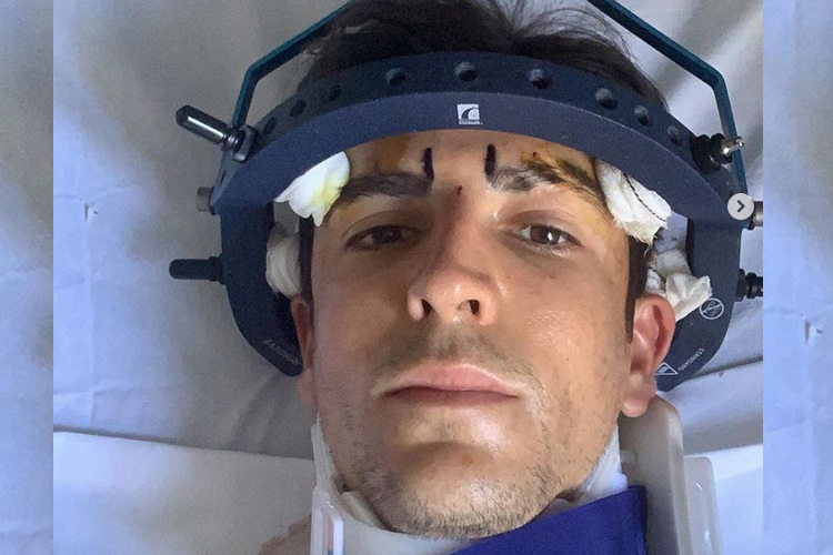Iker Larranaga hat sich eine schwere Halswirbelverletzung zugezogen