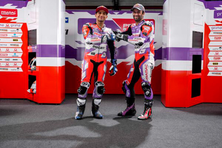 Johann Zarco et Jorge Martin:;  Aussi en 2023 chez Prima Pramac Ducati