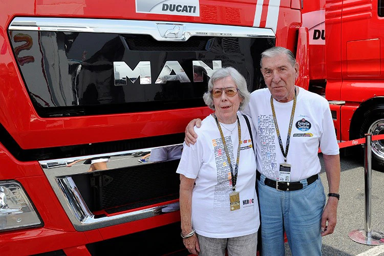 Hildegard und Jochen Luck waren Stammgäste im GP-Paddock